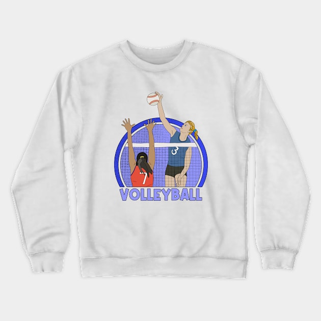 Volleyball Crewneck Sweatshirt by DiegoCarvalho